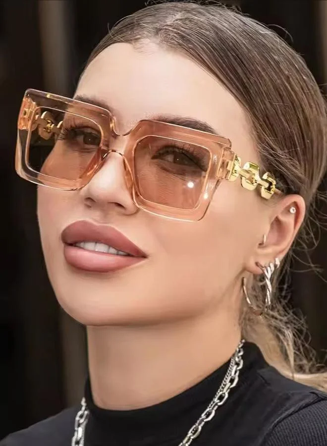 Take Two  Women Chain Detail Square Sunglasses for Women | Best Price UAE